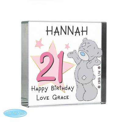 Personalised Memento Personalised Me To You Sparkle & Shine Birthday Large Crystal Token