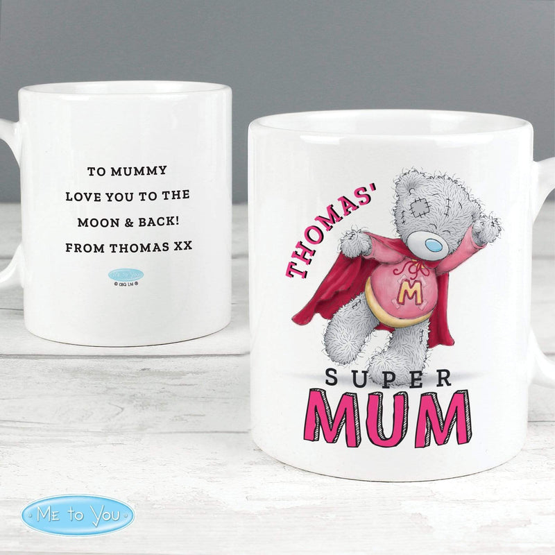 Personalised Memento Mugs Personalised Me To You Super Mum Mug