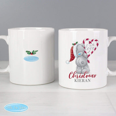 Personalised Memento Mugs Personalised Me To You 'With Love At Christmas' Couples Mug Set