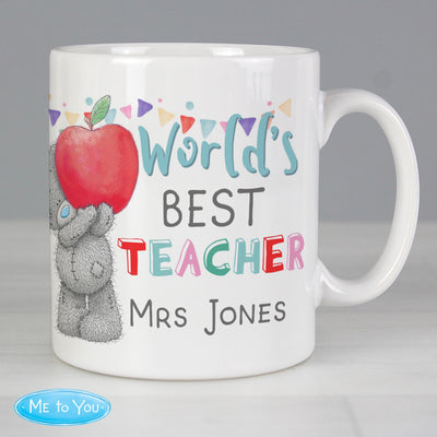 Personalised Memento Personalised Me to You World's Best Teacher Mug