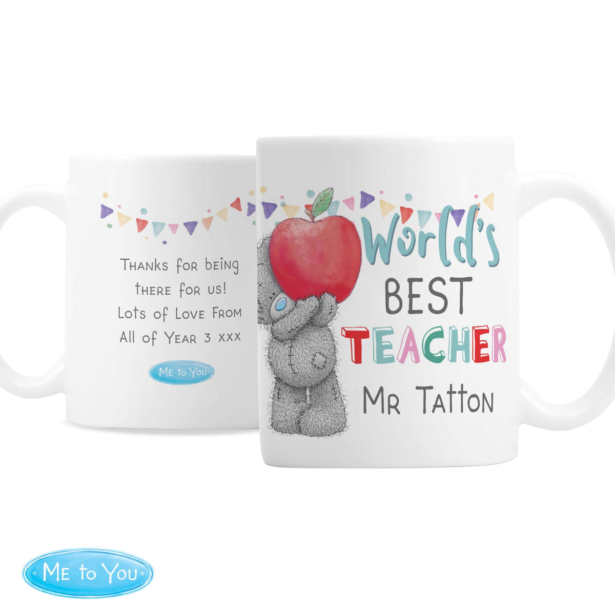 Personalised Memento Personalised Me to You World's Best Teacher Mug