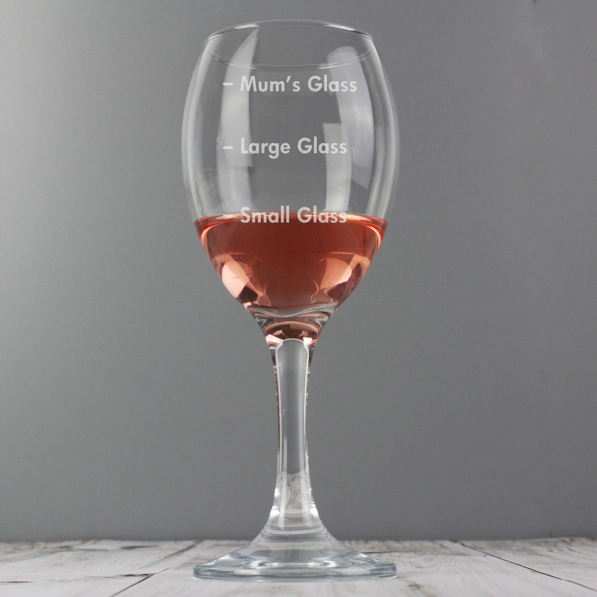 Personalised Memento Personalised Measures Wine Glass