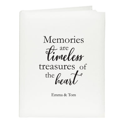 Personalised Memento Photo Frames, Albums and Guestbooks Personalised 'Memories are Timeless' Traditional Album