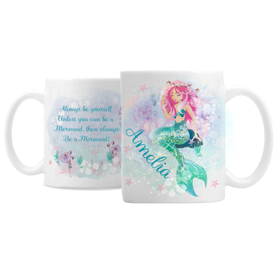 Personalised Memento Mugs Personalised Mermaid Mug