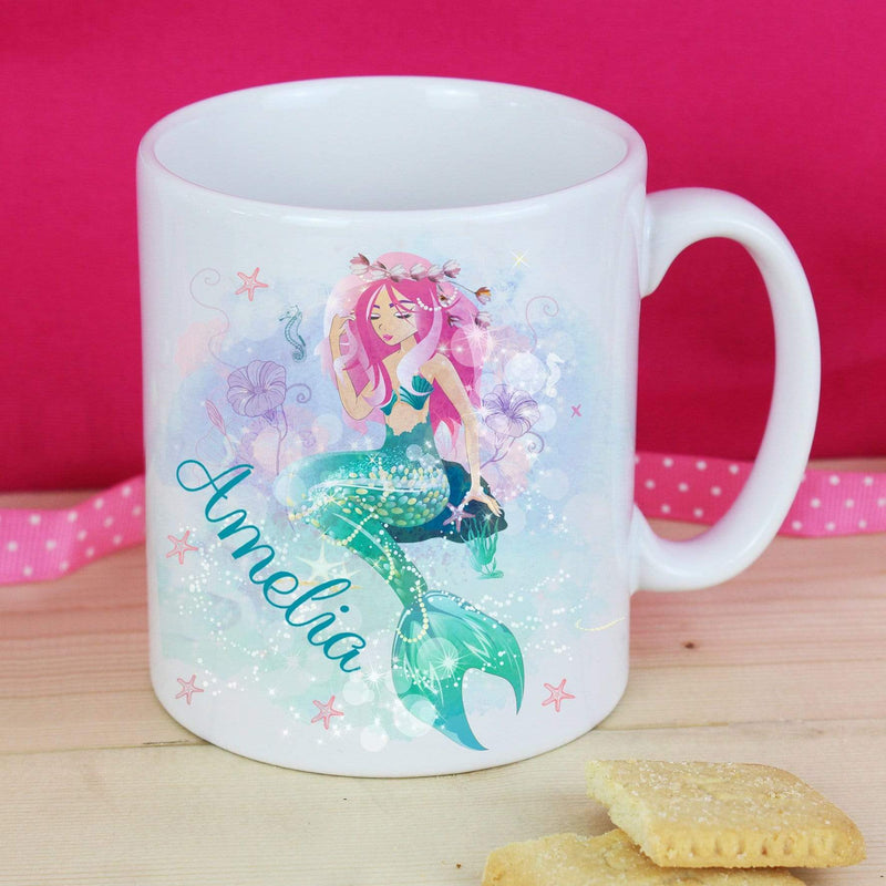 Personalised Memento Mugs Personalised Mermaid Mug