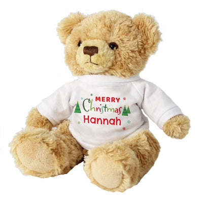Personalised Memento Plush Personalised Merry Christmas Teddy Bear