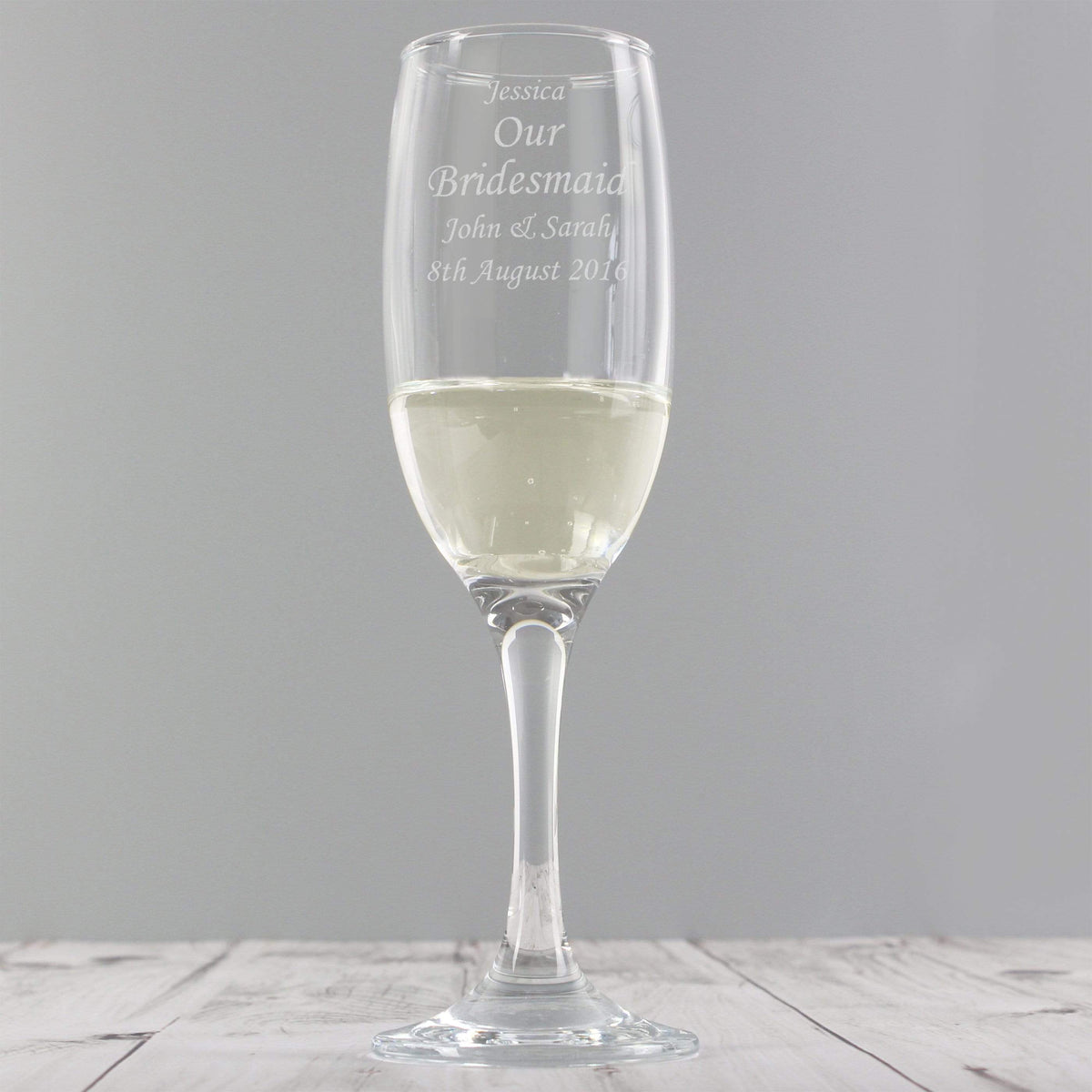Personalised Memento Glasses & Barware Personalised Message Flute
