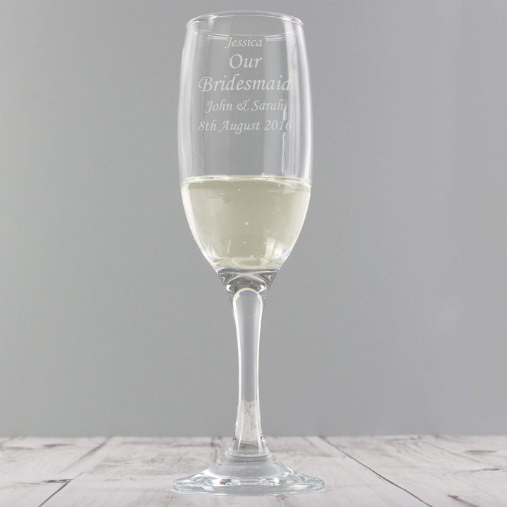 Personalised Memento Glasses &amp; Barware Personalised Message Flute