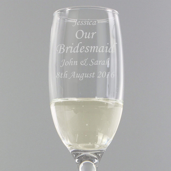 Personalised Memento Glasses &amp; Barware Personalised Message Flute