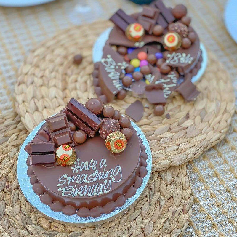 Sweet Trees Personalised Mini Chocoholic Smash Cake
