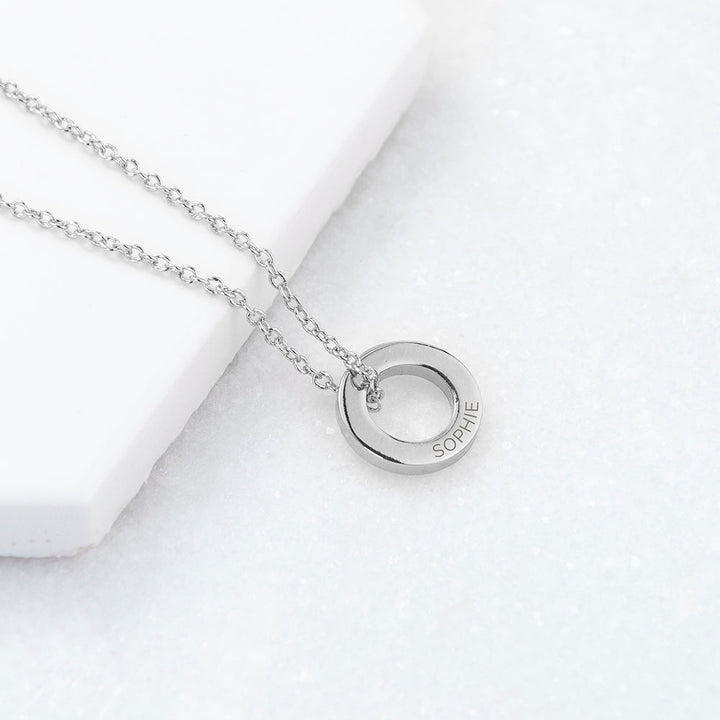 Personalised Mini Ring Necklace