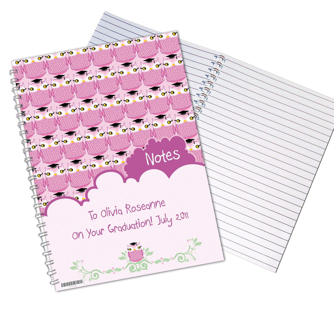 Personalised Memento Stationery &amp; Pens Personalised Miss Owl Teacher A5 Notebook