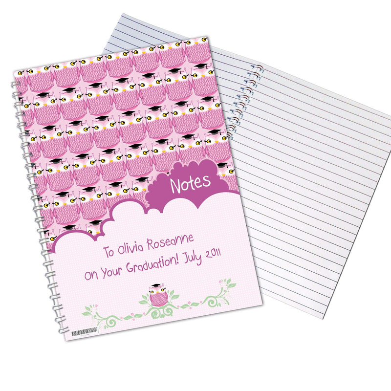 Personalised Memento Stationery & Pens Personalised Miss Owl Teacher A5 Notebook