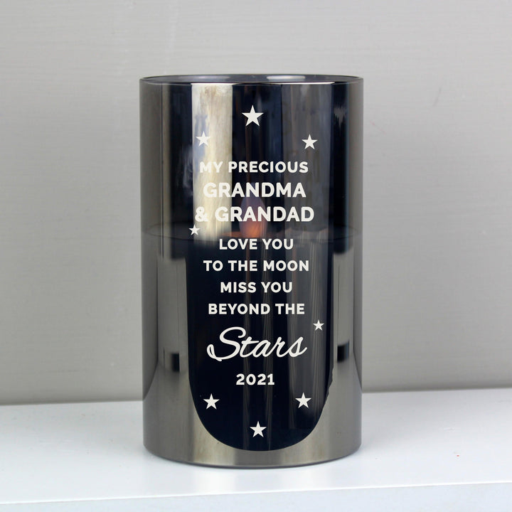 Personalised Memento Personalised Miss you beyond the stars Black LED candle