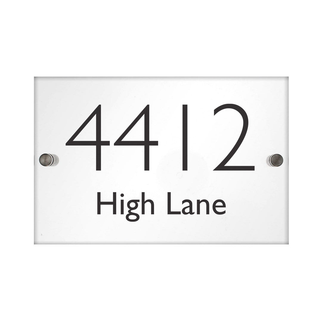 Personalised Memento Hanging Decorations &amp; Signs Personalised Modern Acrylic House Sign