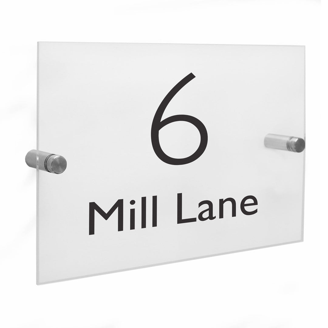 Personalised Memento Hanging Decorations &amp; Signs Personalised Modern Acrylic House Sign