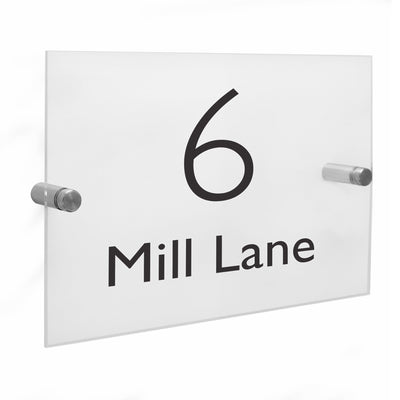 Personalised Memento Hanging Decorations & Signs Personalised Modern Acrylic House Sign