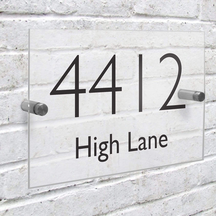 Personalised Memento Hanging Decorations &amp; Signs Personalised Modern Acrylic House Sign