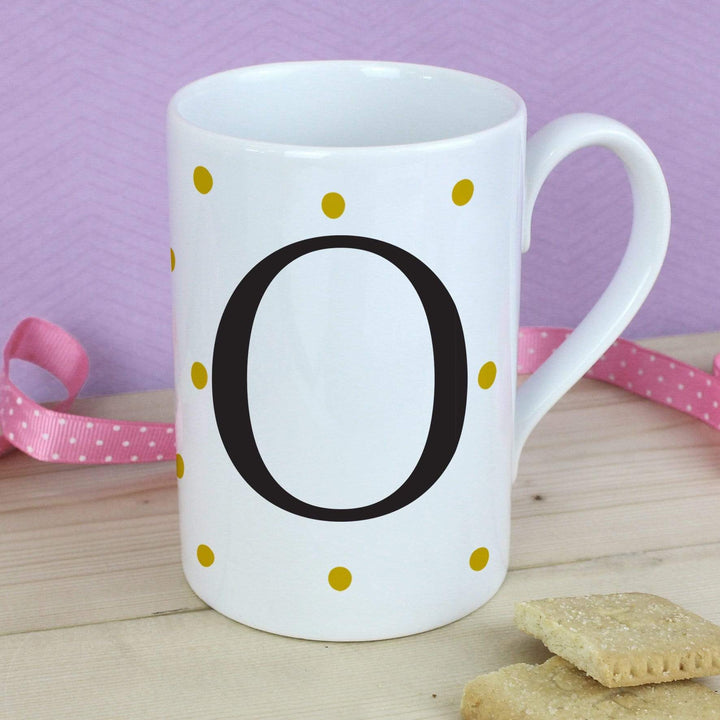 Personalised Memento Mugs Personalised Monogram Pink Spot Mug