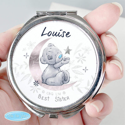 Personalised Memento Personalised Moon & Stars Me To You Compact Mirror