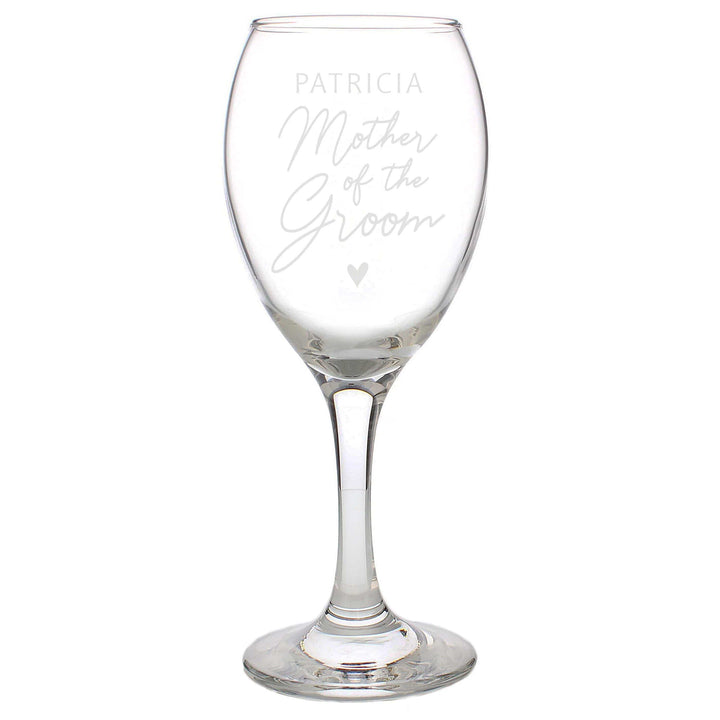 Personalised Memento Personalised Mother of the Groom Wine Glass