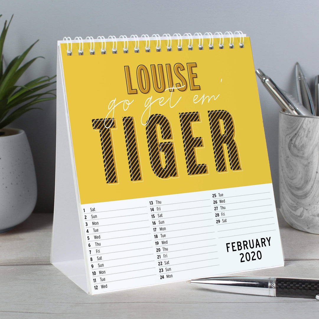 Personalised Memento Stationery &amp; Pens Personalised Motivational Quotes Desk Calendar