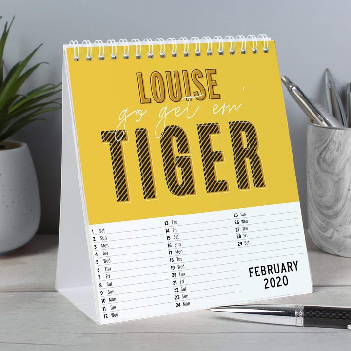Personalised Memento Stationery &amp; Pens Personalised Motivational Quotes Desk Calendar