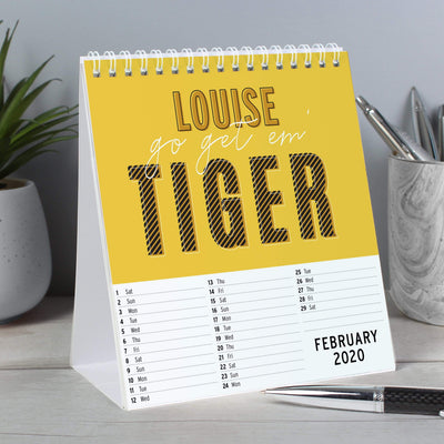 Personalised Memento Stationery & Pens Personalised Motivational Quotes Desk Calendar