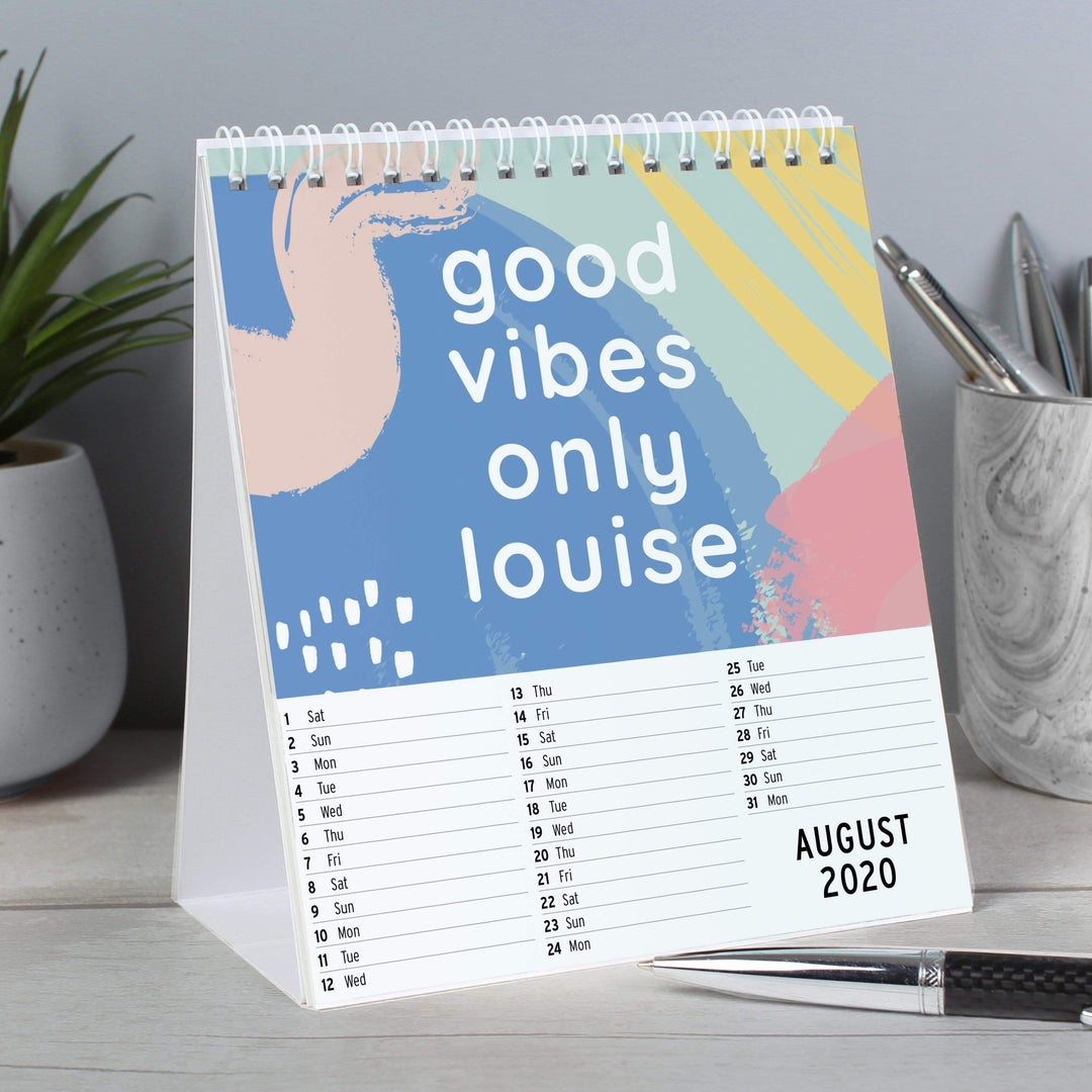 Personalised Memento Stationery &amp; Pens Personalised Motivational Quotes Desk Calendar
