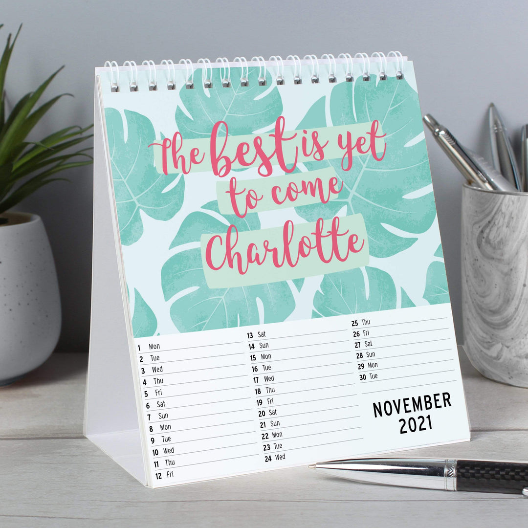 Personalised Memento Stationery &amp; Pens Personalised Motivational Quotes Desk Calendar