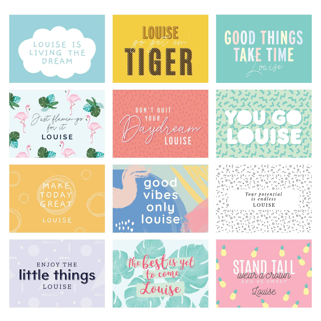 Personalised Memento Stationery &amp; Pens Personalised Motivational Quotes Desk Calendar
