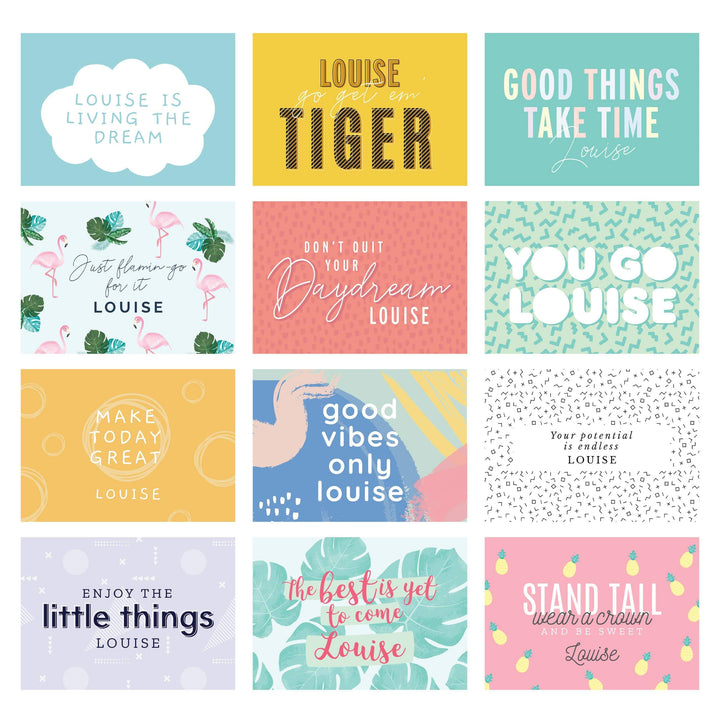 Personalised Memento Stationery &amp; Pens Personalised Motivational Quotes Desk Calendar