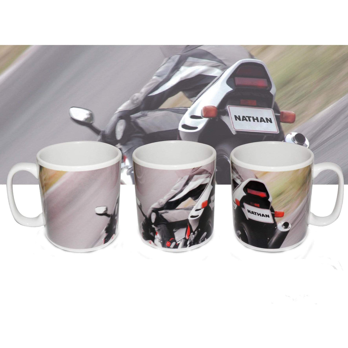 Personalised Memento Mugs Personalised Motorbike Mug