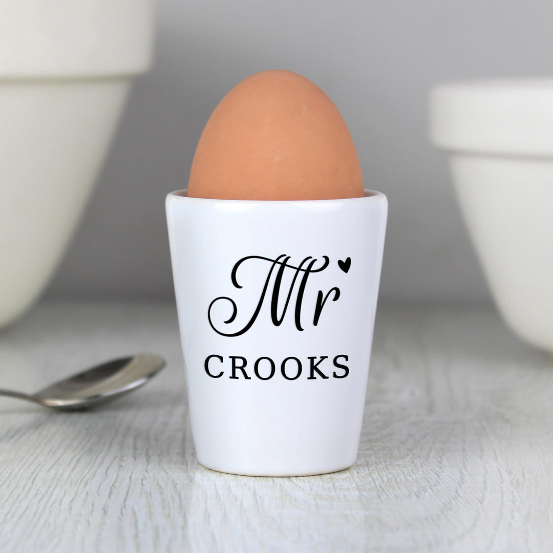 Personalised Memento Personalised Mr Egg Cup