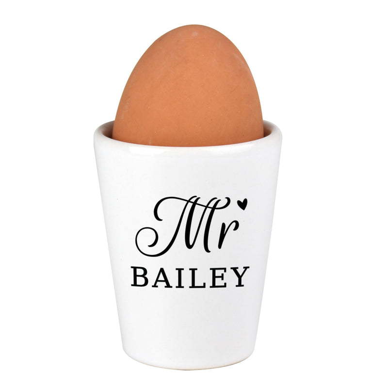Personalised Memento Personalised Mr Egg Cup