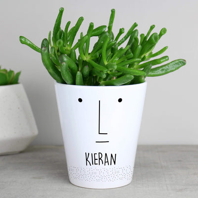 Personalised Memento Personalised 'Mr Face' Plant Pot