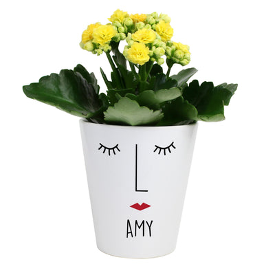 Personalised Memento Personalised 'Mrs Face' Plant Pot