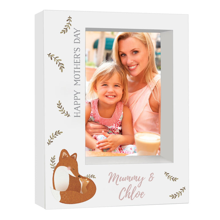 Personalised Memento Photo Frames, Albums and Guestbooks Personalised Mummy and Me Fox 5x7 Box Photo Frame