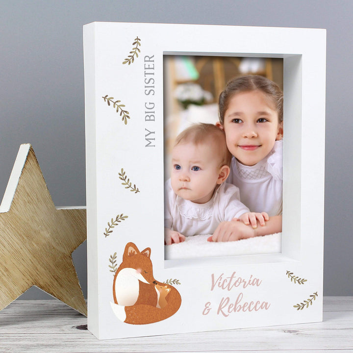 Personalised Memento Photo Frames, Albums and Guestbooks Personalised Mummy and Me Fox 5x7 Box Photo Frame