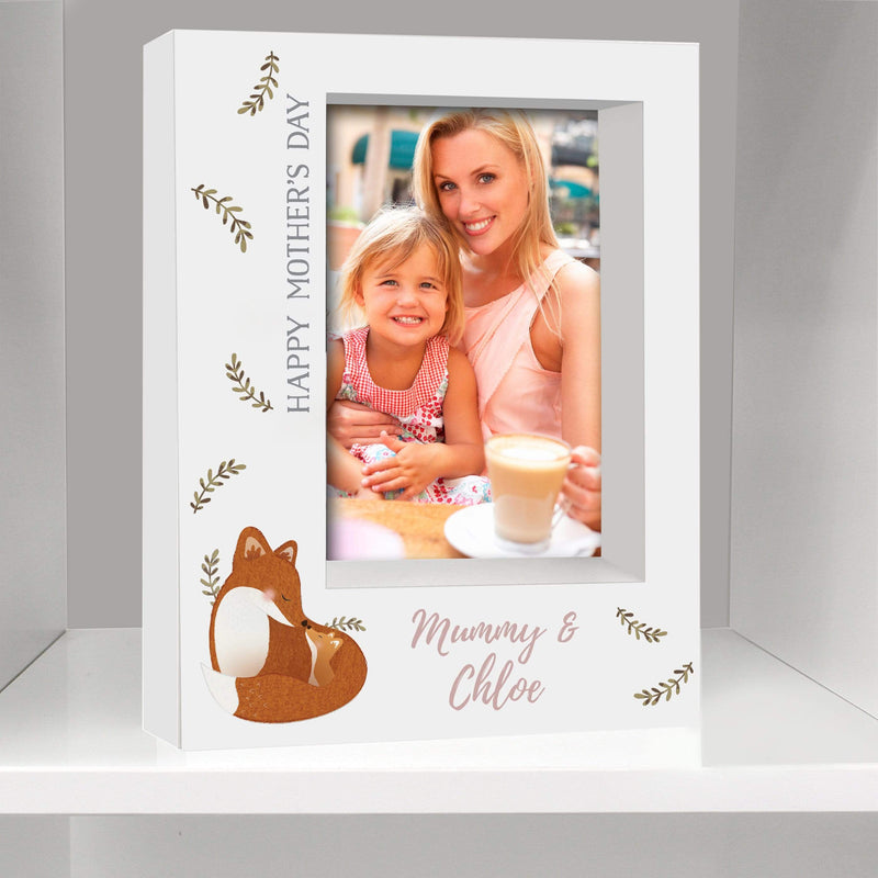 Personalised Memento Photo Frames, Albums and Guestbooks Personalised Mummy and Me Fox 5x7 Box Photo Frame