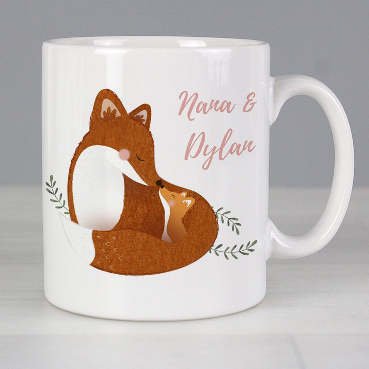 Personalised Memento Mugs Personalised Mummy and Me Fox Mug