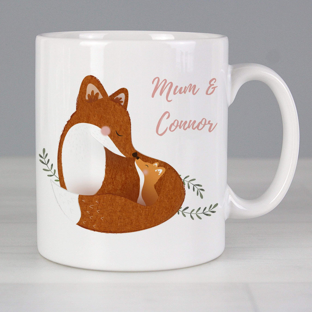 Personalised Memento Mugs Personalised Mummy and Me Fox Mug