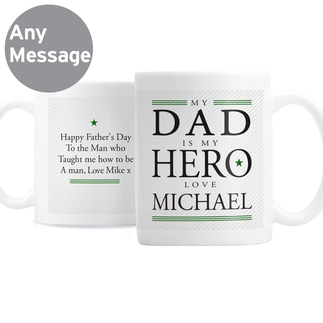 Personalised Memento Mugs Personalised My Dad is My Hero Mug