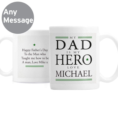 Personalised Memento Mugs Personalised My Dad is My Hero Mug