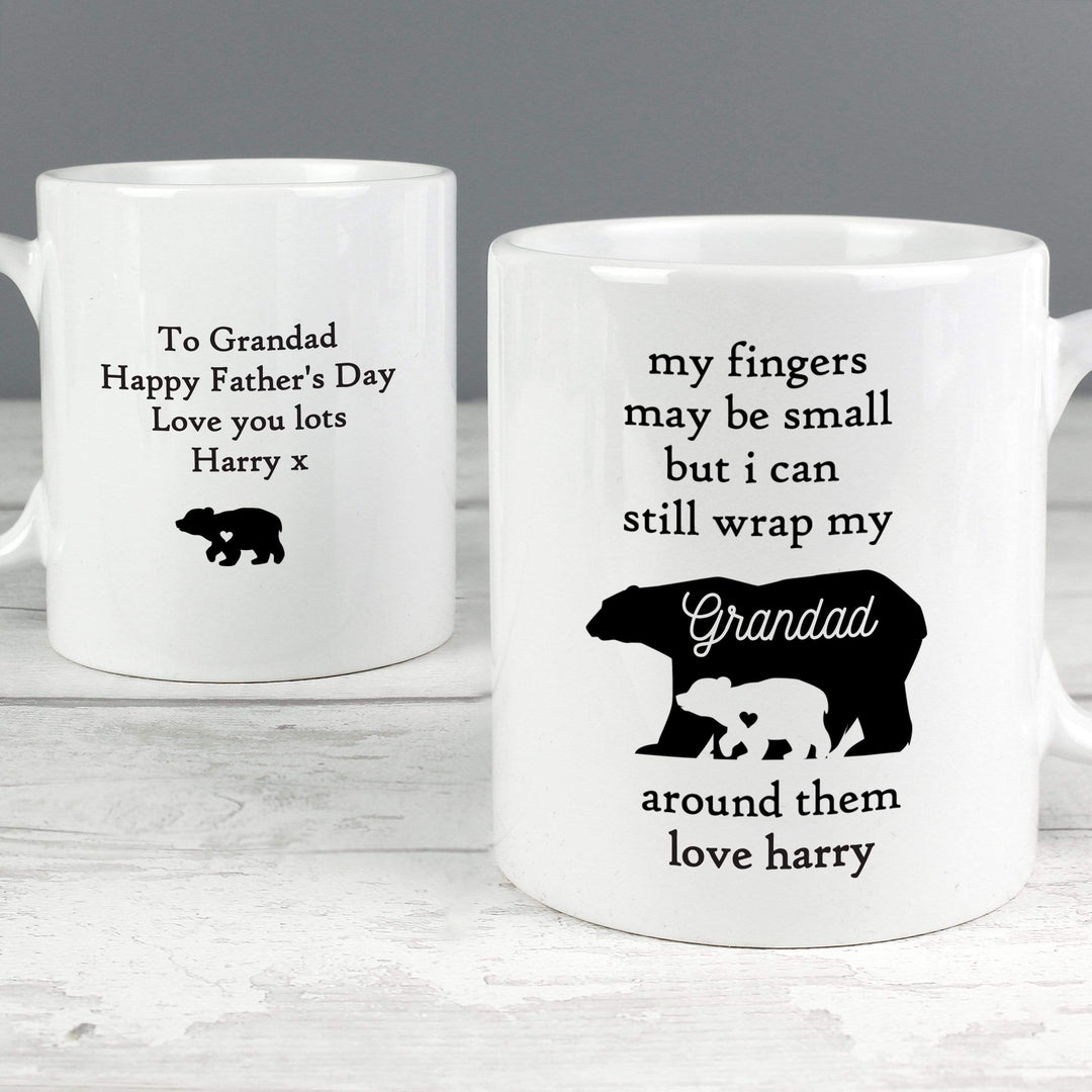 Personalised Memento Mugs Personalised My Fingers May Be Small Bears Mug