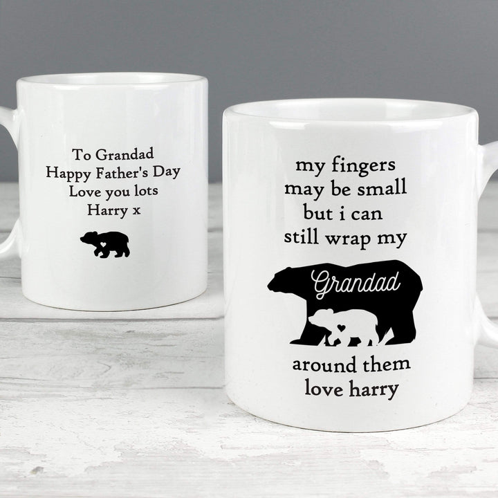 Personalised Memento Mugs Personalised My Fingers May Be Small Bears Mug