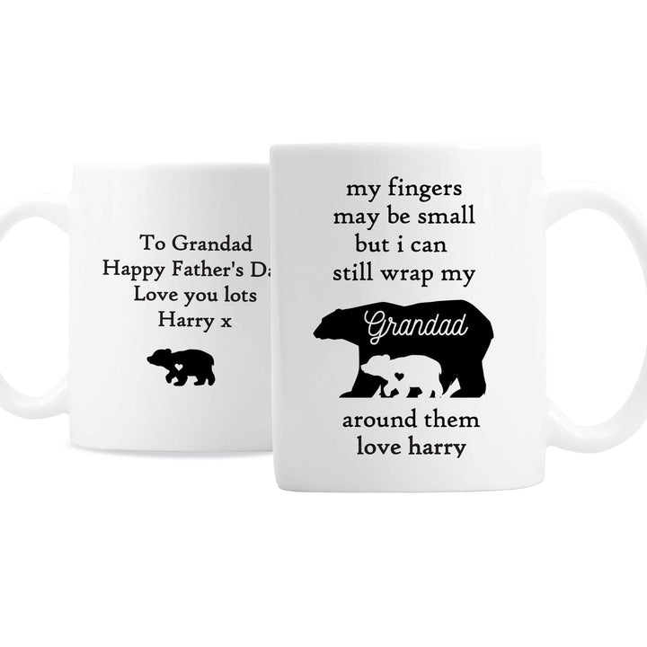 Personalised Memento Mugs Personalised My Fingers May Be Small Bears Mug