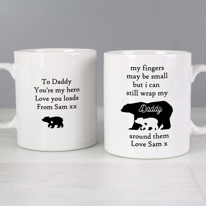 Personalised Memento Mugs Personalised My Fingers May Be Small Bears Mug