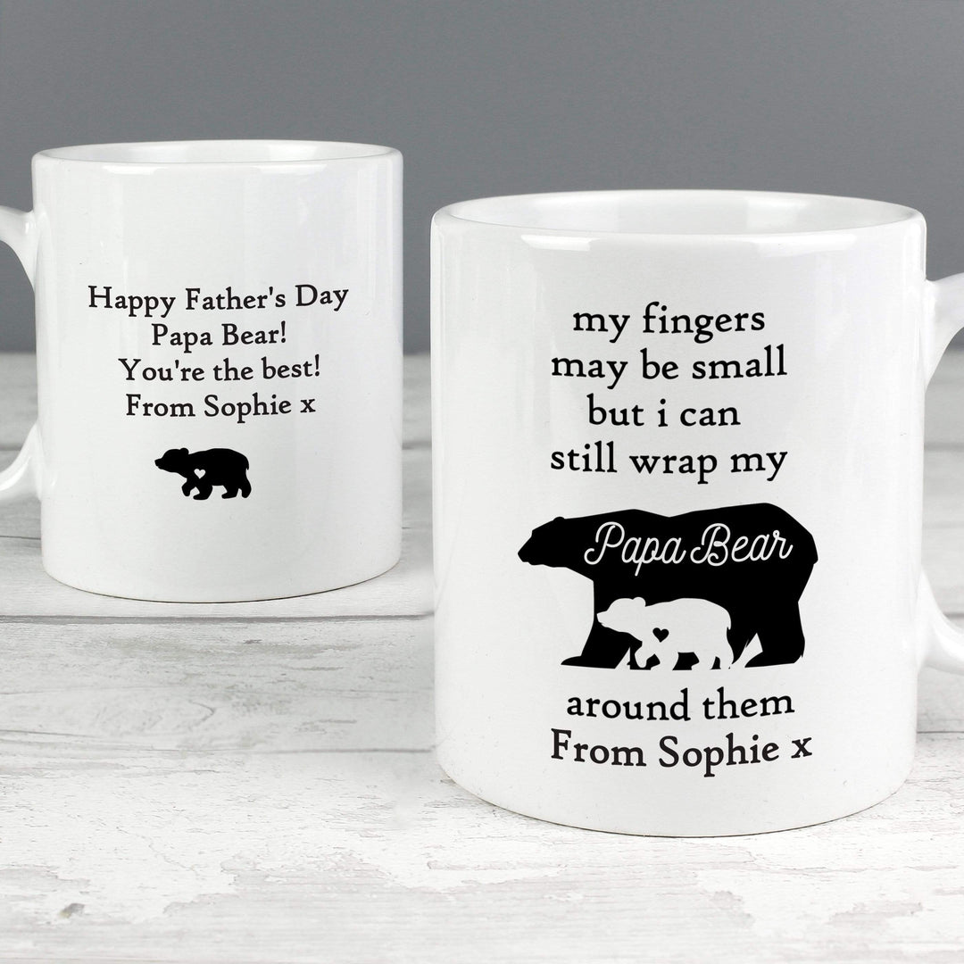 Personalised Memento Mugs Personalised My Fingers May Be Small Bears Mug