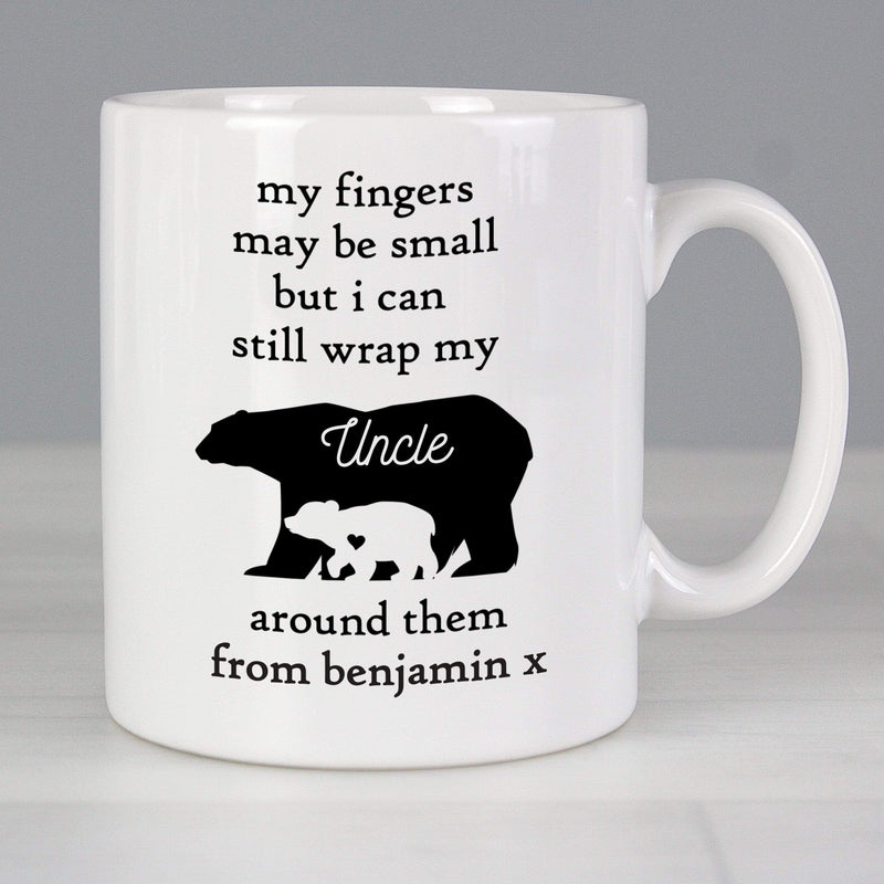 Personalised Memento Mugs Personalised My Fingers May Be Small Bears Mug